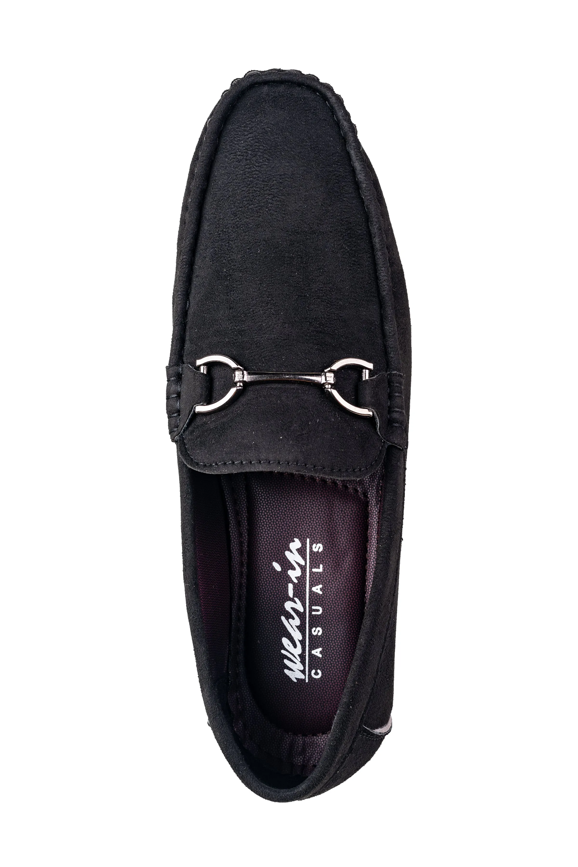 Wear In Gents Black Casual Shoe
