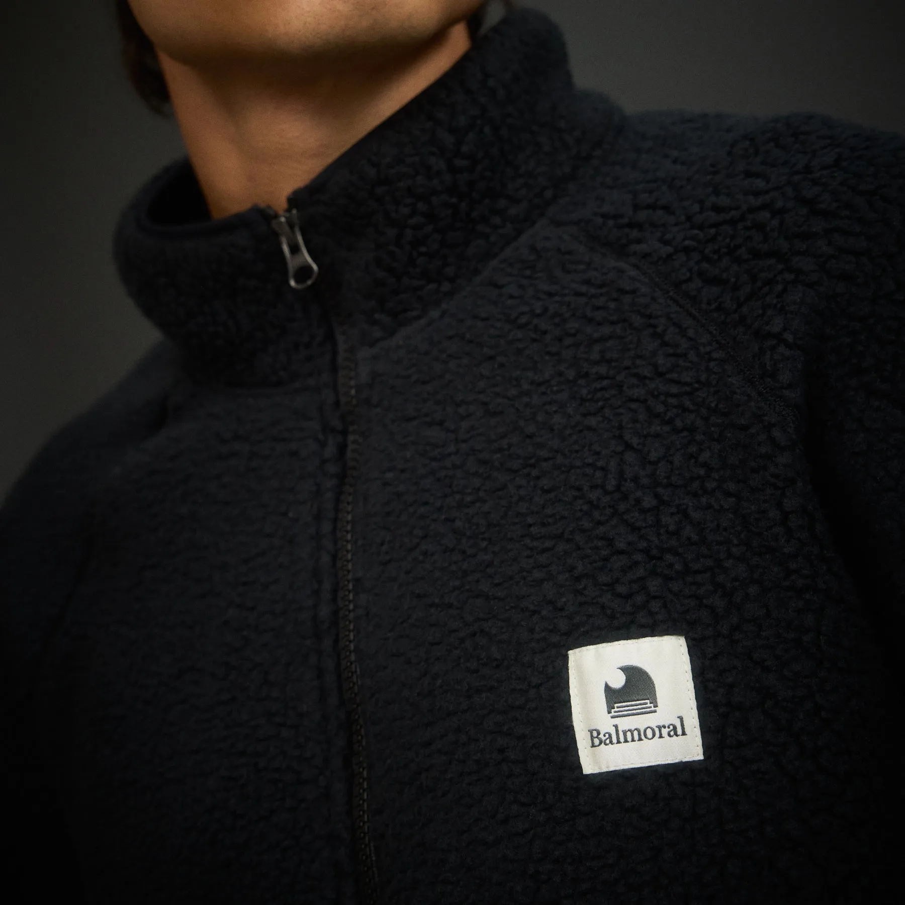 Westmore Full Zip Sherpa - Black