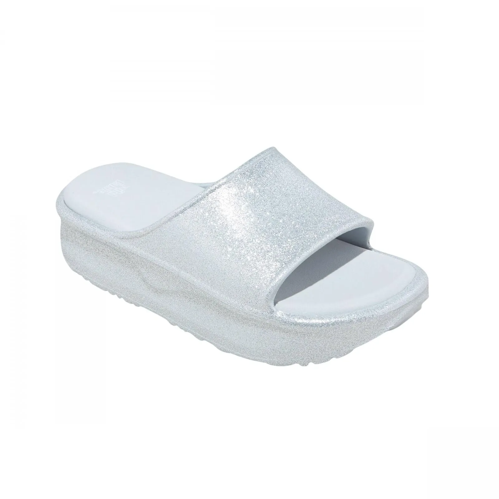 Wild Fable Womens Laney EVA Platform Sandals 89258971 Silver Glitter Gray 7M
