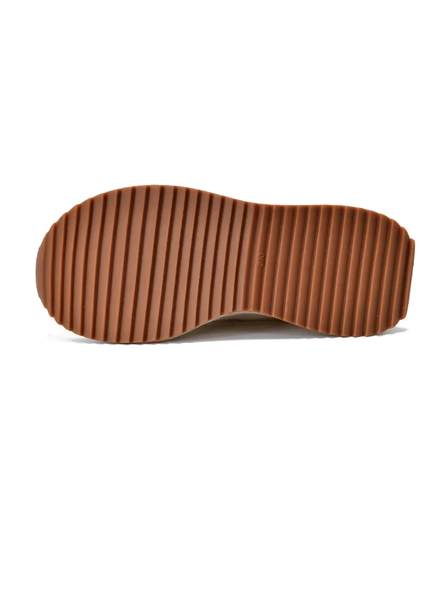 Women Casual Summer Leather Spliced Platform Shoes