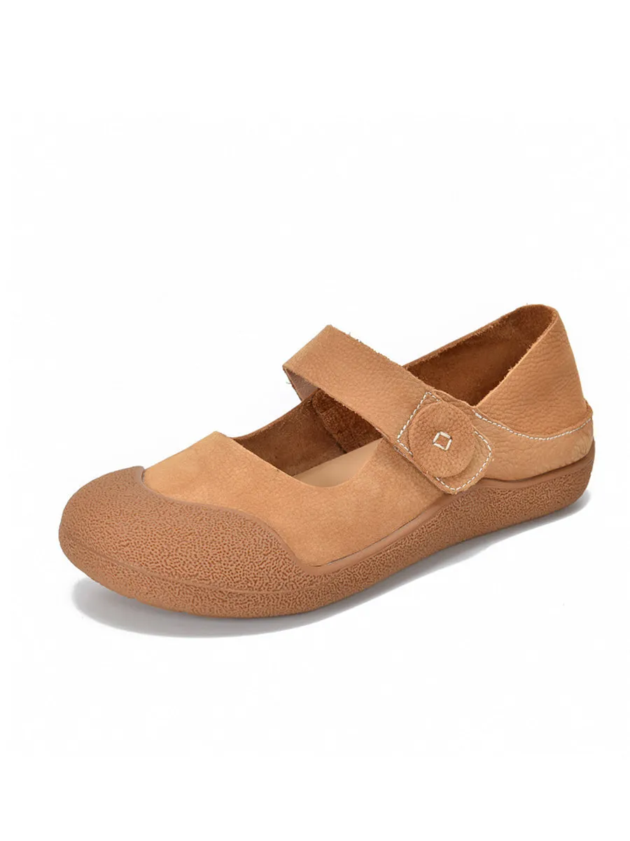 Women Summer Genuine Leather Flat Shoes
