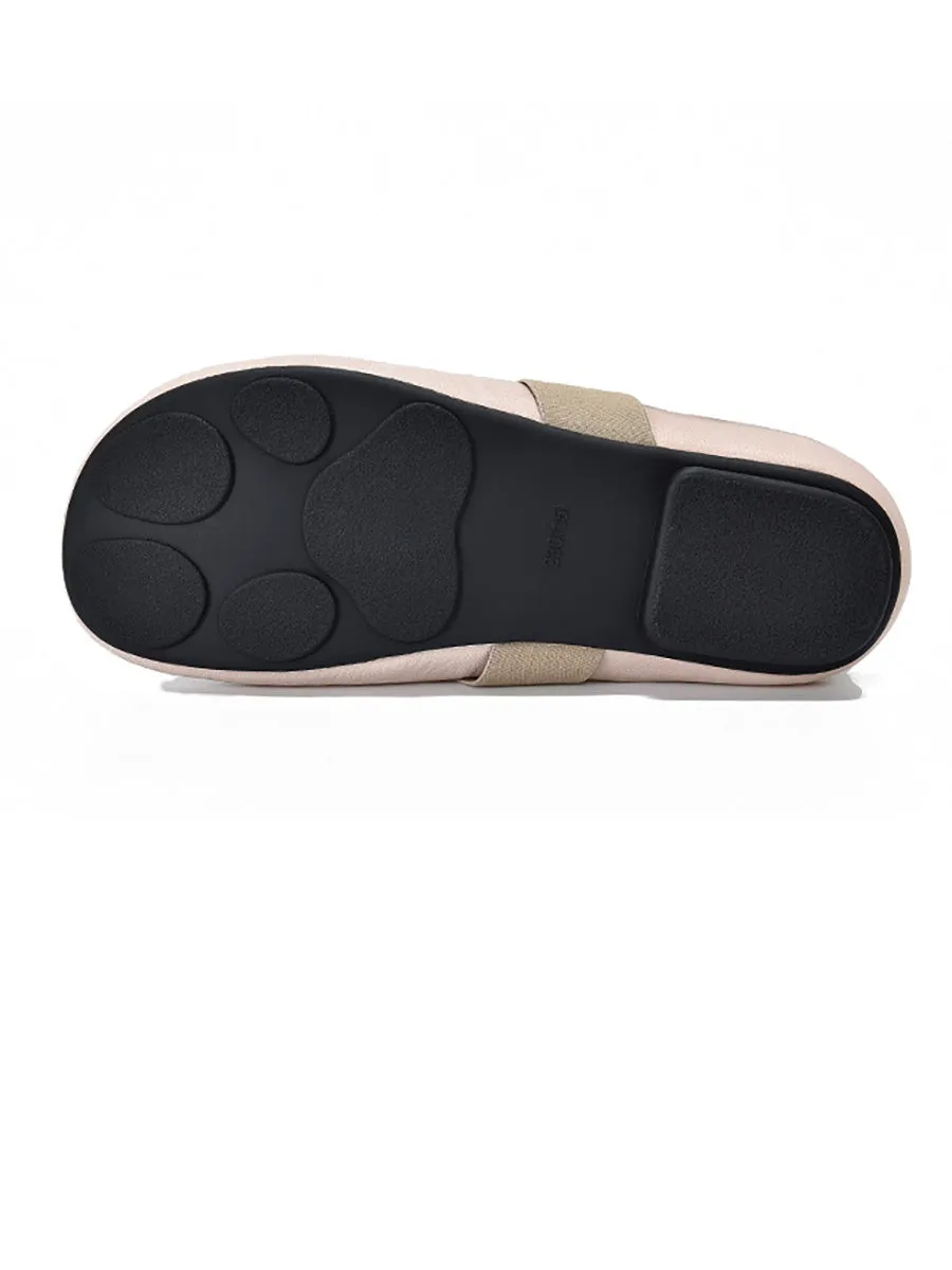 Women Summer Mesh Leather Low Heel Shoes
