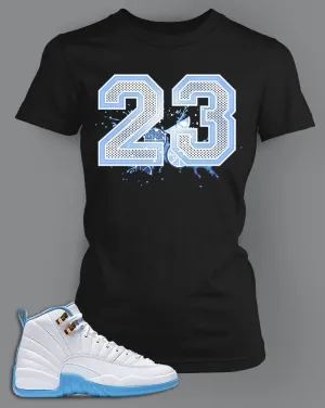 Women's Graphic T Shirt To Match Retro Air Jordan 12 Melo Shoe