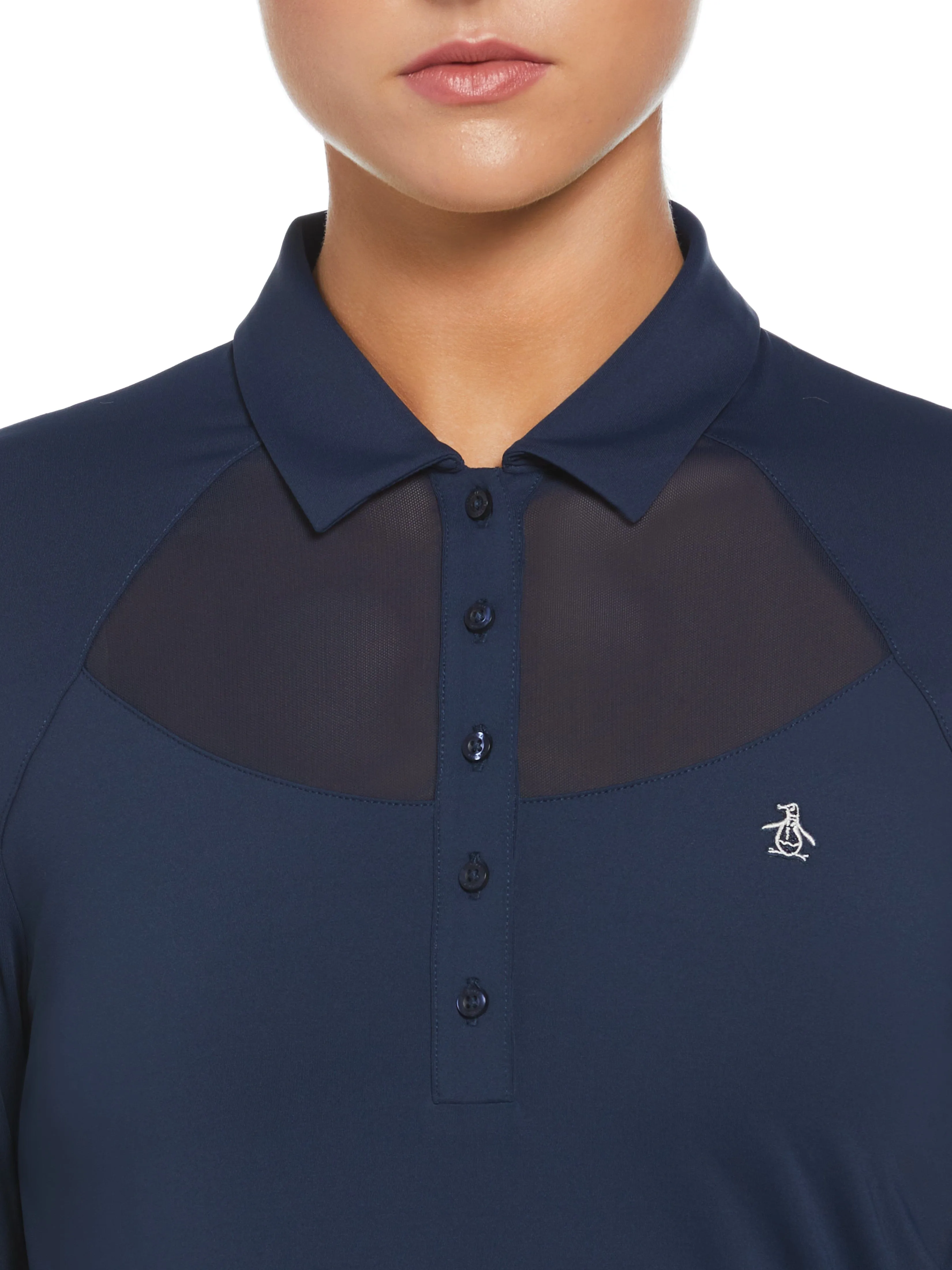 Women's Mesh Yoke Polo