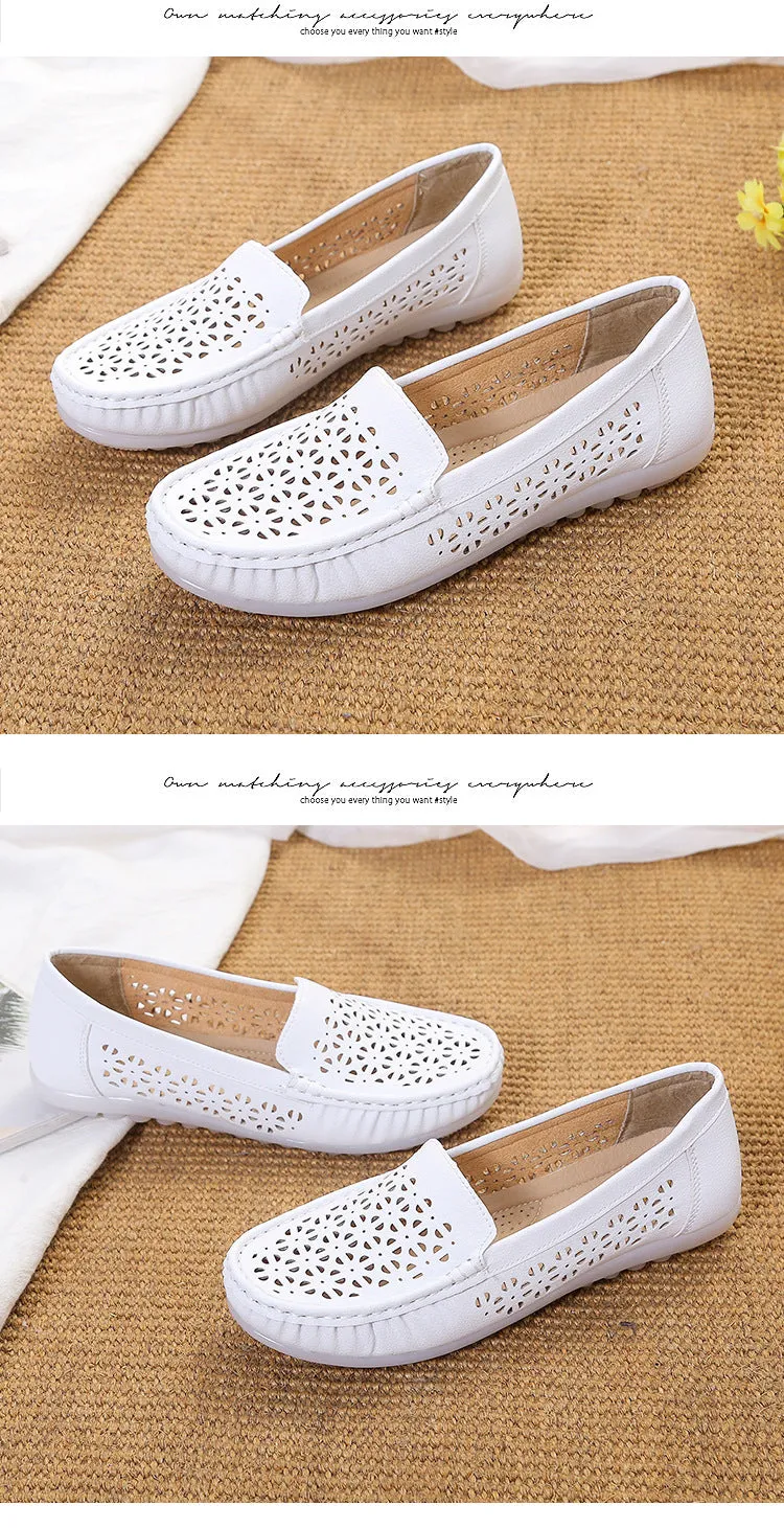 Women's summer breathable non-slip hollow soft-soled sandals