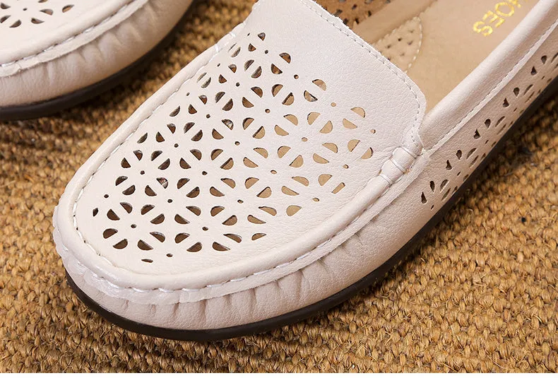 Women's summer breathable non-slip hollow soft-soled sandals