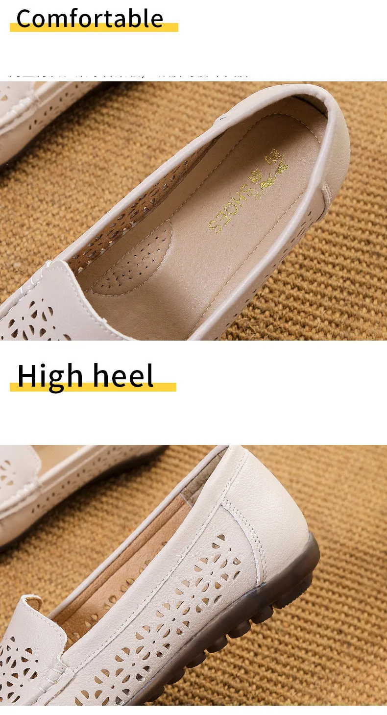 Women's summer breathable non-slip hollow soft-soled sandals