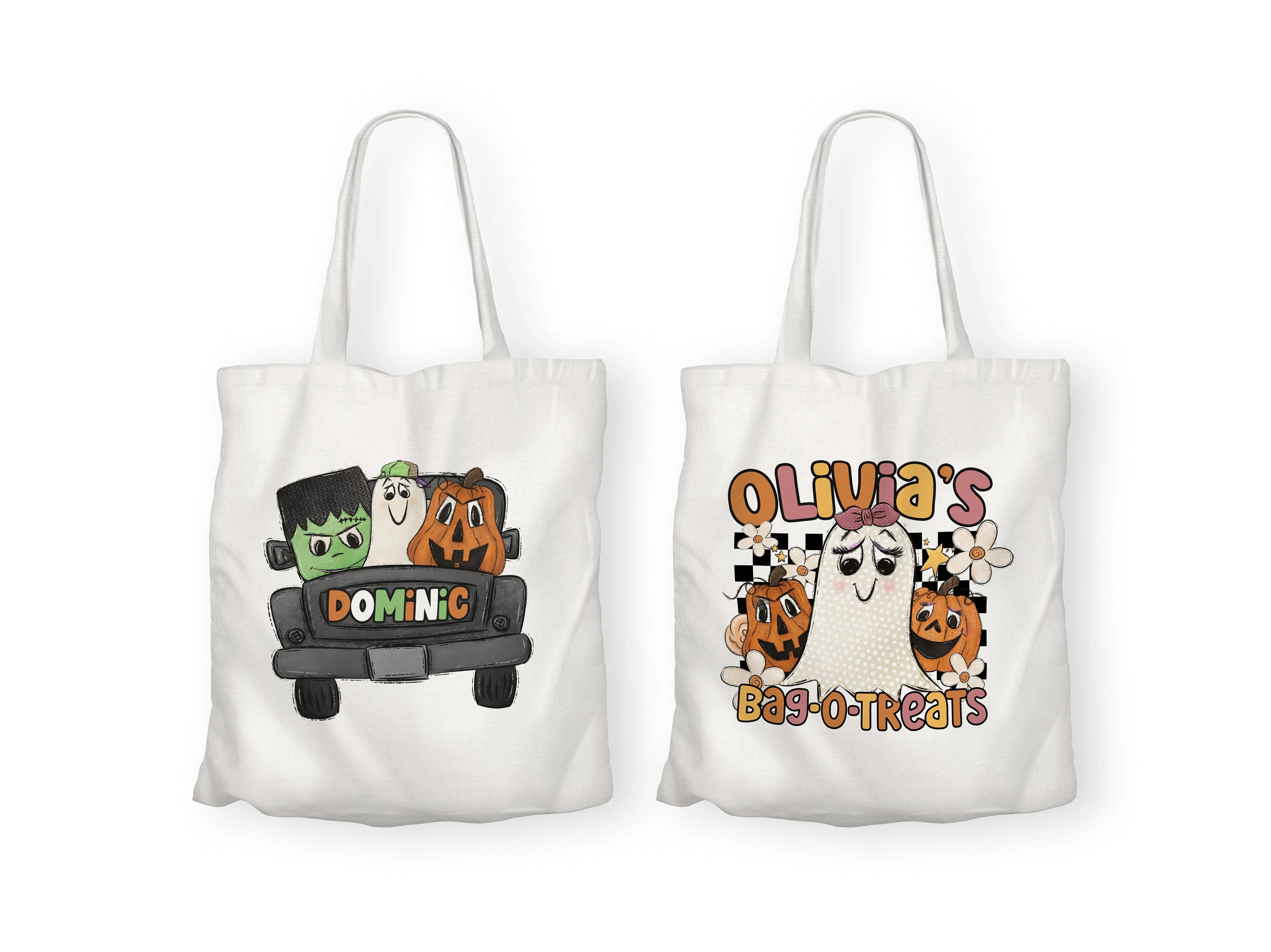 WS Custom Halloween Bag - Cute Characters