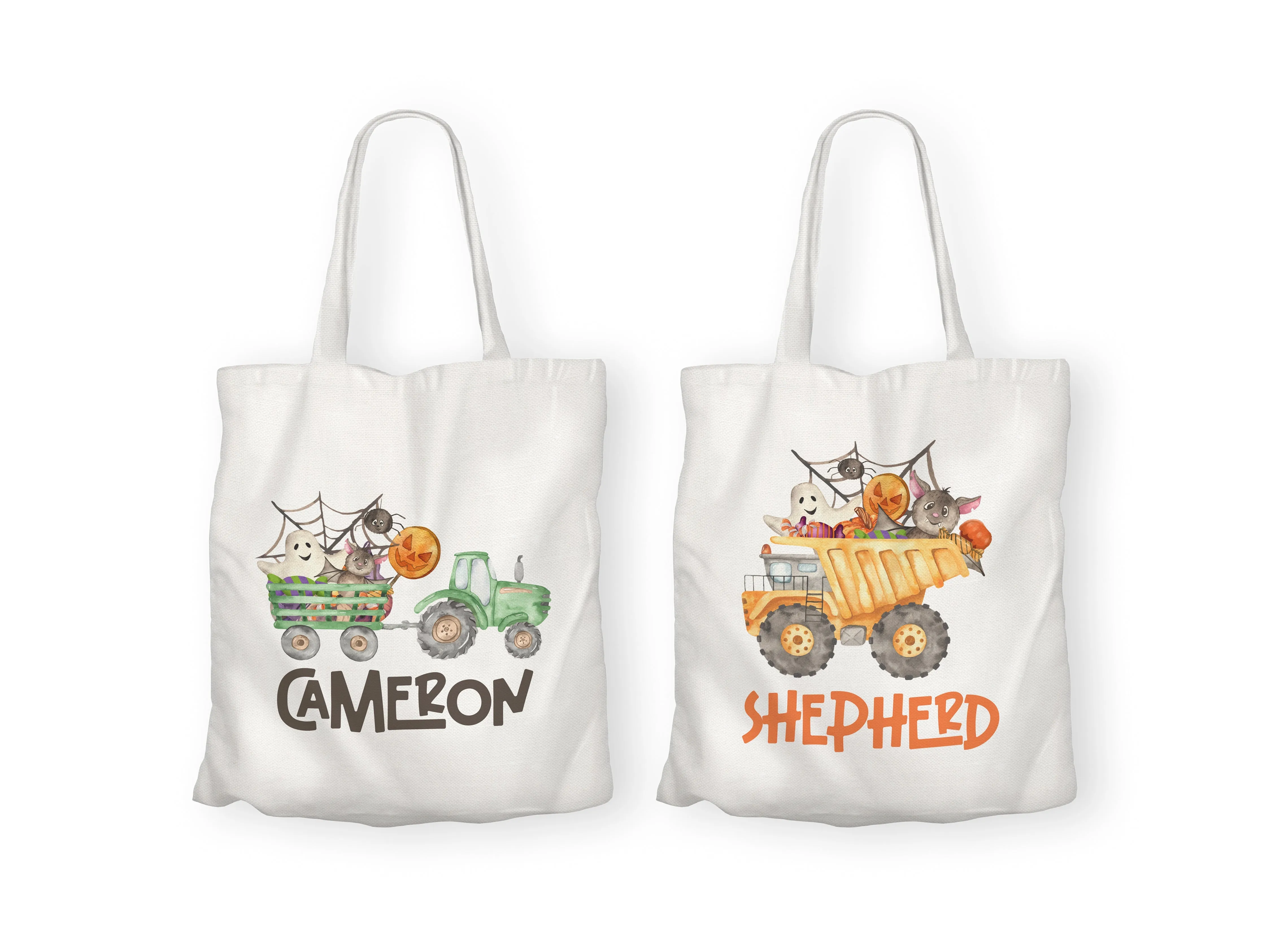 WS Custom Halloween Bag - Green Tractor