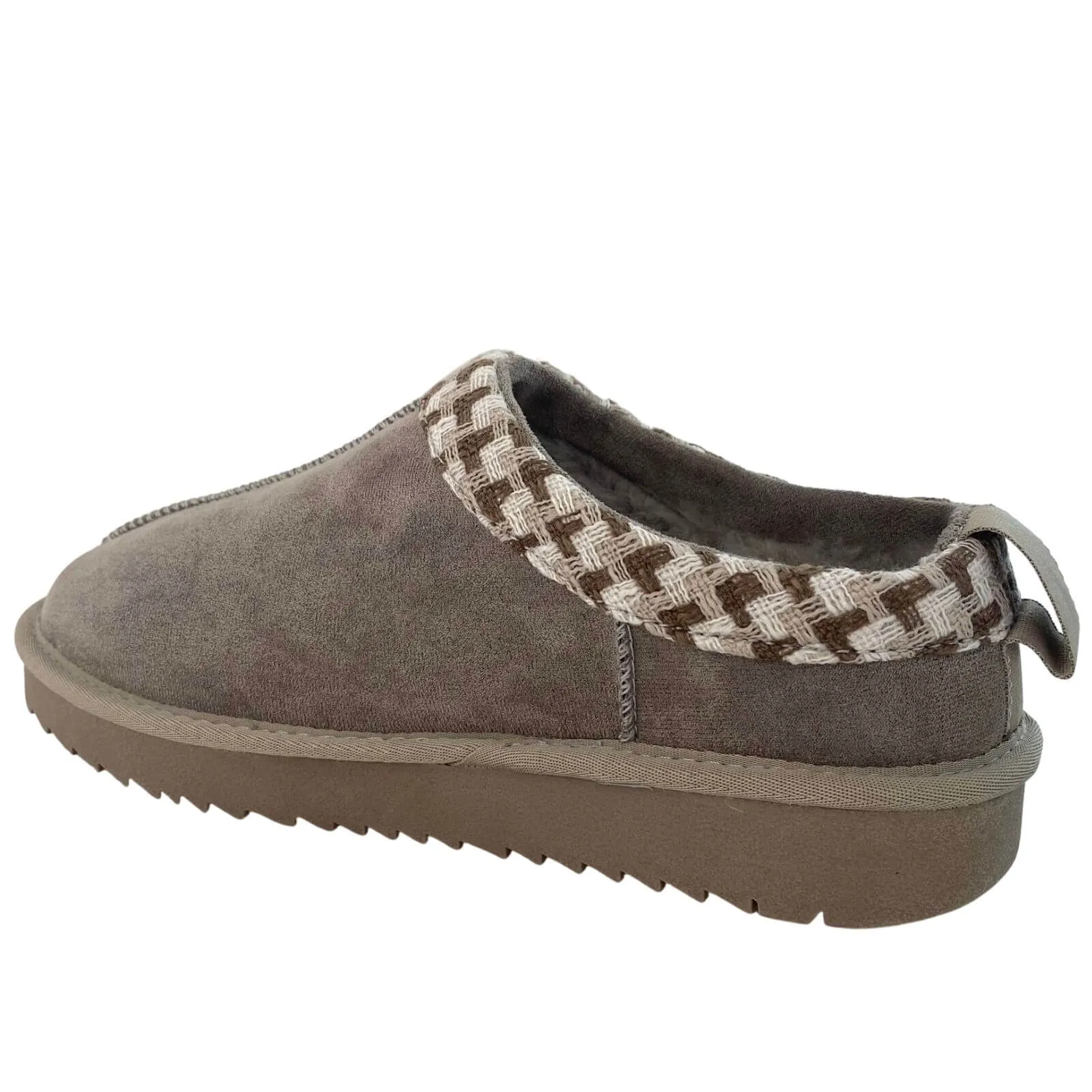 XTI Grey Slip On Tatum Slippers